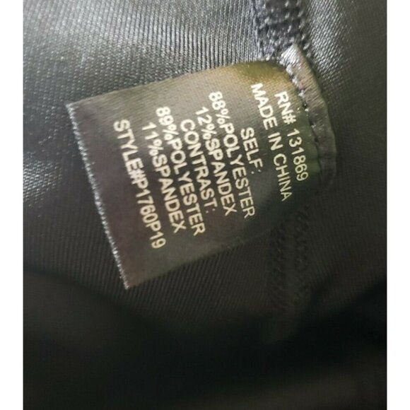 Charmed Hearts Black Sheer Cutout Leggings Sz M Polyester Spandex Womens Workout - Picture 6 of 7